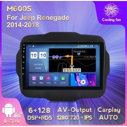 MEKEDE 6+128G Android 11 4G LTE Carplay AUTO DSP Car Radio Multimedia Player GPS for Jeep Renegade 2014-2018 2din No Dvd WIFI BT