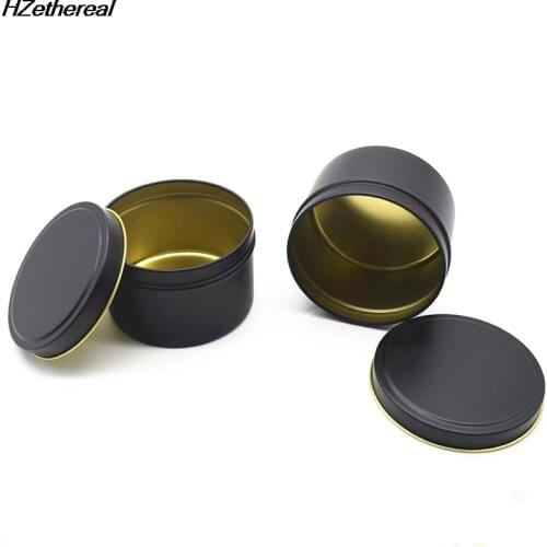 Candle Jars with Lid Bulk Round Candle Container Tins Empty Storage Box