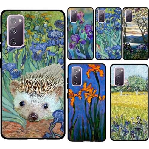 Irises Painting Case For Samsung Galaxy S20 FE S21 Ultra S9 S8 S10 Plus Note 10 Note 20 Ultra Back Cover