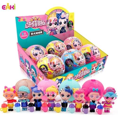 EAKI Surprise Guess the Demolition Fluorescent doll free shipping