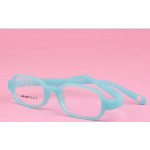 Gafas ópticas flexibles para niños, lentes flexibles de seguridad de una pieza, espejo liso de silicona, marco de gafas
