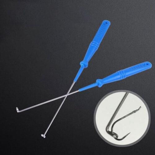 Fishing Hook Remover Stainless Steel With Anti Lost Ring Extractor Anti Slip Handle Fish Removal Tools