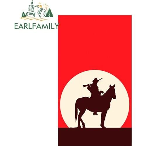 EARLFAMILY 13cm x 7.4cm for Red Style Dead Creative VAN Car Stickers Anime Waterproof Sunscreen Window Body for Car Decal