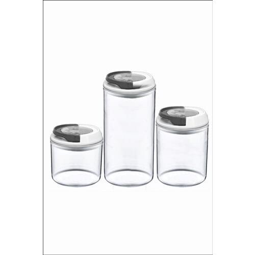 Kitchen Love 3 Size Vacuum Cover Lux Acrylic Cylinder Supplies Storage Jar 10x14x24 cm. Diameter: 9 cm