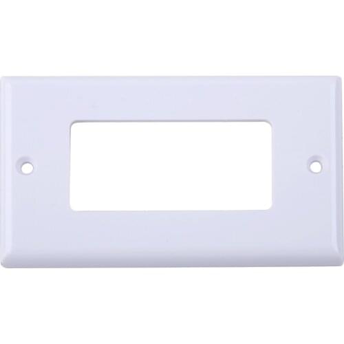 LETAOSK 1pc 11.4cm*7cm Faceplate Blank Wall Outlet Socket Plate Keystone Jack Replacement