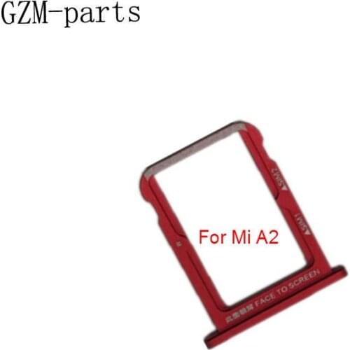 GZM-parts 50pcs/lot SIM Card Tray Holder Micro SD Card Slot Adapter For Xiaomi Mi Mi A2/ A2 Lite Sim Tray Repair Spare Parts