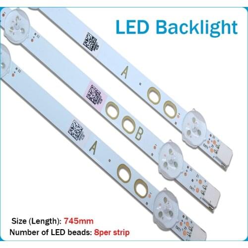 New 30pcs LED Lamp strip 17DLB40VXR1 LB40017 V0_05_38S for Bush VES400UNDS-2D-N11 VES400UNDS-2D-N12 Toshiba 40L3653DB 40L1653DB