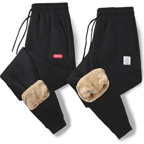 Autumn sweatpants women plus velvet warm casual joggers women pants winter cashmere trousers female lamb harem pants