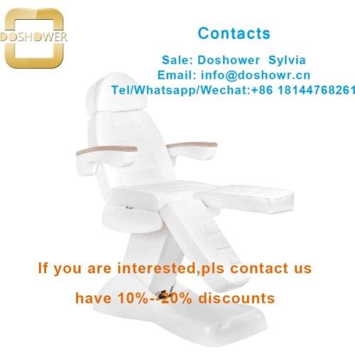 Beauty salon equipment suppliers with massage table assessories for luxury facial chair