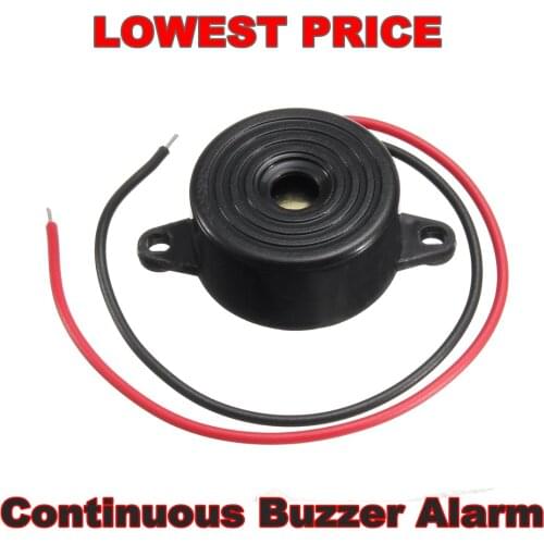 Durable 3-24V Piezo Electronic Buzzer Alarm 95DB Continuous Sound Beeper For Arduino Car Van