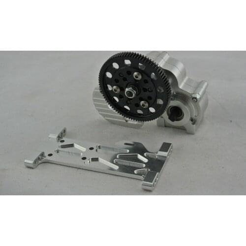 RC Billet Machined Main Gearbox w/ Metal Gears Transmission for Axial SCX-10 Honcho Jeep & Dingo