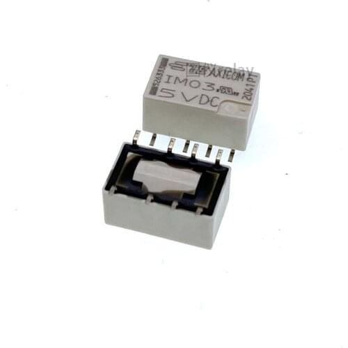 10PCS/lot Signal relay IM03GR IM03TS IM03 5VDC Two sets of conversions 8pin