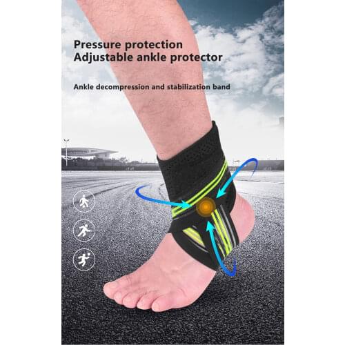 Sports Ankle Guard Bandage Compression Protection Sprain Prevention Adult Basketball Football Mountaineering Protective Gear