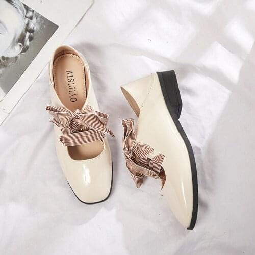 Flats British Style Oxford Shoes Women Spring Soft Leather Bowknot Flat Heel Casual Shoes Pointed Toe Lazy Womens Shoes U19-88