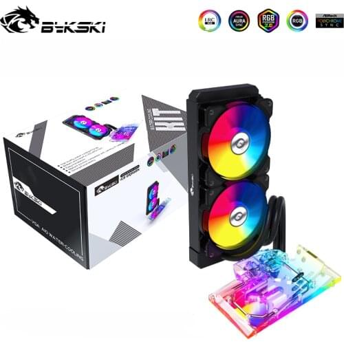Bykski Integrated Water Cooling Kit For NVIDIA Geforce RTX 3090 Founders Edition ,With Back Plate ,5V 3PIN ,B-FRD3090FE-RBW