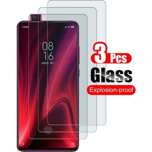3pcs Tempered Glass for Xiaomi Mi 9T Pro Screen Protector on Xiaomi Redmi K20 Pro Protective Film