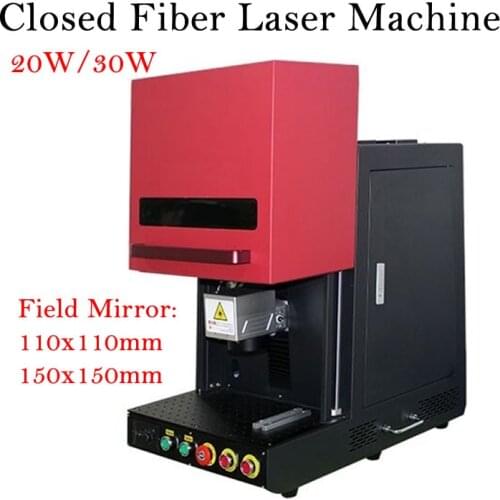 20W 30W 50W Closed Fiber Laser Nameplate Marking Machine Super-laser Max Raycus Fiber Laser Source for Stainless Steel Gold