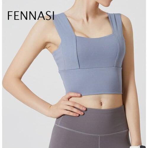 FENNASI Women Sports Bra Sexy Without Underwire Push Up Lingerie Shockproof Running Workout Yoga Underwear Body Shaper Corset