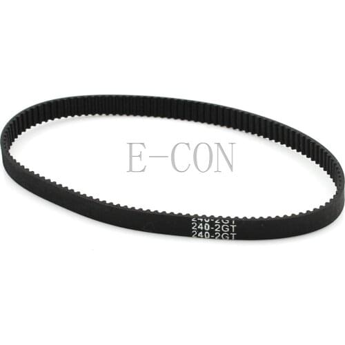 1pcs/lot 240-GT2 Loop Timing Belt Width 6mm GT2 Belt Rubber Fiberglass Inner Length 240mm 120 Teeth for GT2 Timing Pulley