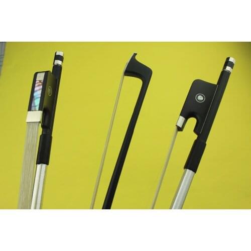 1pc new PRO black Carbon fiber viola bow Mongolia white horse hair free shipping