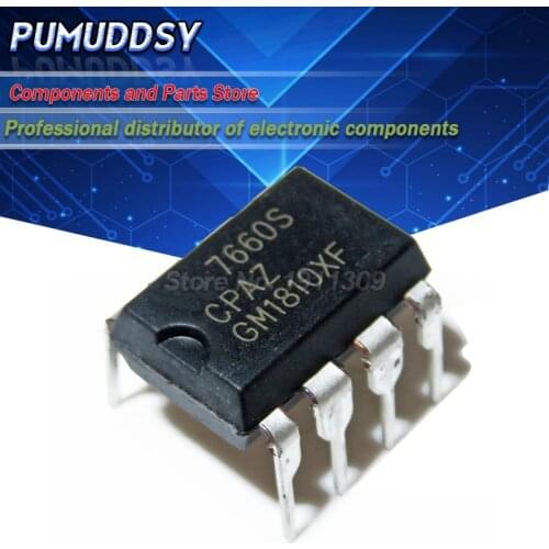 10PCS New ICL7660SCPAZ DIP-8 ICL7660 ICL7660SCPA Super Voltage Converter