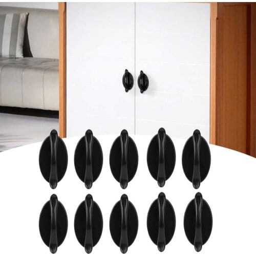 10Pcs Self Stick Drawer Knobs Door Auxiliary Pull Handle For Kitchen Sliding Door Window Wardrobe Cupboard