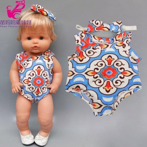 16 inch bebe doll clothes 40cm Nenuco bikini Ropa y su Hermanita summer swim wear