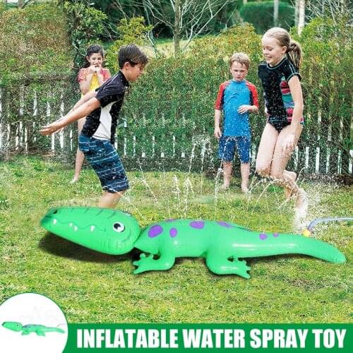 2020 Crocodiles Inflatable Sprinkler Toy Children Pad Outdoor for Lawn Garden Summer