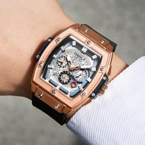 ONOLA brand luxury classic quartz watch man 2019 lumious tonneau square big wristwatch business casual disigner watch for man