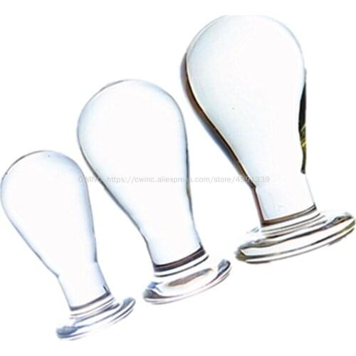 CW0230 Glass Strapon Anal Plug Men Beginner Adult Toy Dildo Vagina Massager Sex Toys for Woman