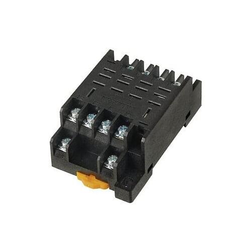 PTF-14A 10A 250VAC 14 Pin DIN Rail Mount Power Relay Socket Base for HH54P