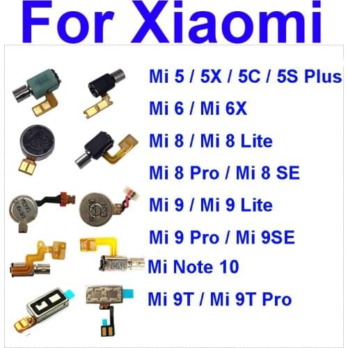 Vibrator Flex Cable For XiaoMi PocoPhone Poco F1 Mi Note 10 9 8 6 Lite Pro SE 5C 5X 5s Plus Vibration Motor Module Parts