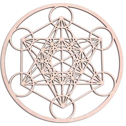 Metatron Cube Home Decor Wood Wall Art Sacred Geometry (Metatrons Cube) 11