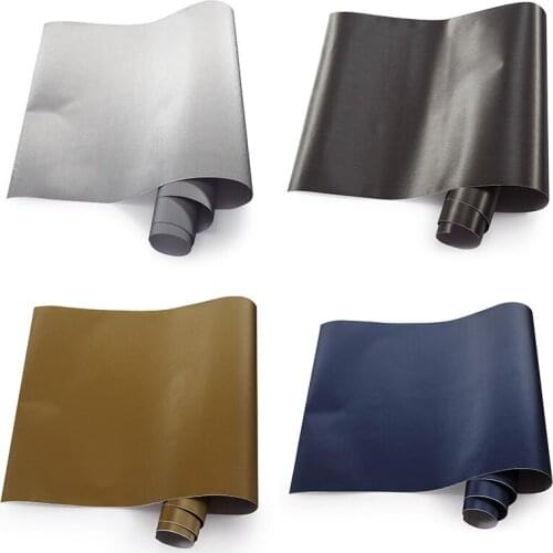 Metal vinyl Car Wrap Film Car Sticker Premium quality Silver Chrome Metallic Brushed Aluminum VinylStyling Auto Foil Decoration