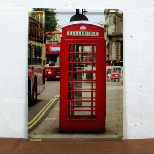 50pcs/lot Metal Sign shabby chic Vintage london metal painting Metal Decor Wall Art Garage Cave Bar T-49