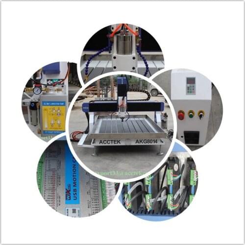 Cnc router 1.5kw water cooling AKG8014 6012 6090 mini cnc milling machine /price router cnc 3d