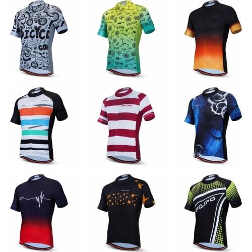 2021 jpojpo Cycling Jersey Men Summer Short Sleeve Bike Jersey Quick dry Sport Cycling Shirts Top bicycle Jackets Cycle Clothing