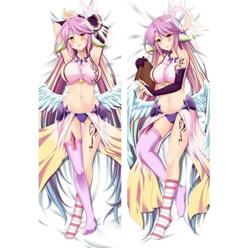 Anime pillowcase NO GAME NO LIFE Characters sexy girl Jibril otaku Dakimakura throw pillow cover hugging body pillowcase
