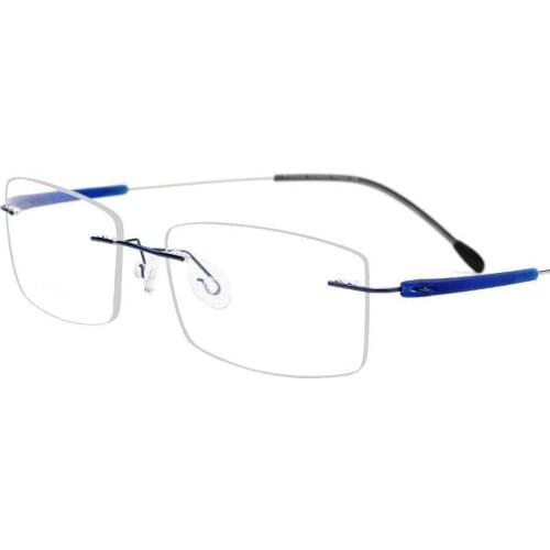 New frameless ultra light myopia glasses TR90 screwless optical frame mens and womens business glasses frame manufacturers