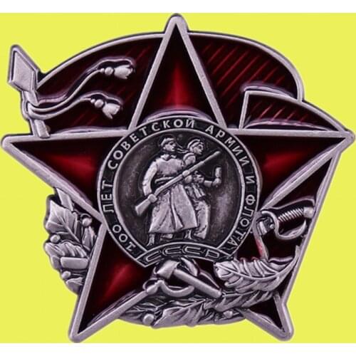 Russian AWARD Order 100 years of the red Army and Navy Soviet lenin communism military USSR badge