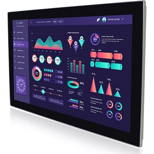 NewEasy installation industrial computer 21.5 inch core i3 6100U 2.3GHz embedded capacitive touch