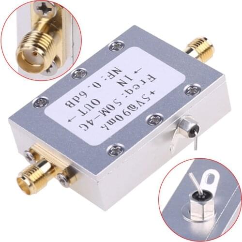 RF Amplifier Low Noise Amplifier Ham Radio Module LNA 50M-4GHz NF=0.6dB RF FM HF VHF / UHF Ham Radio -110dBm