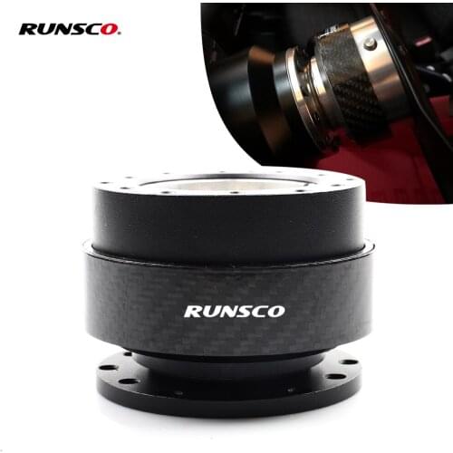 Racing Car Steering Wheel Quick Release Hub Real Carbon fiber Adapter Boss Kit Steering Wheel Quick Release Kit Universal