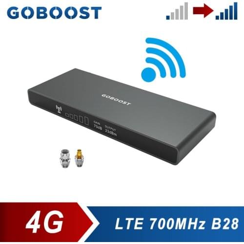 GOBOOST 4G LTE FDD 700 MHz Cell Phone Signal Repeater Band 28 Cellular Amplifier Network Single Band Booster