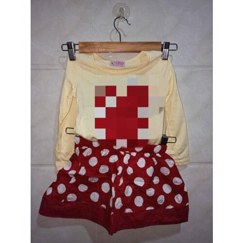 Long Sleeve Tops and Tees + Dot Printed Skirts Set 2020 Spring Autumn Clothing O-Neck Tracksuit for Kids Fashion Two Pieces Sets