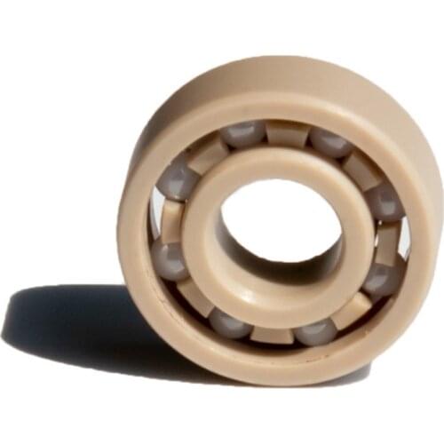 PEEK High Temperature Bearing 623 624 625 626 627 628 629 1PC ZrO2 Ceramic Ball Precision Plastic Bearings