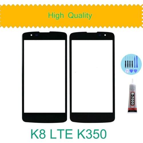Replacement LCD Front Touch Screen Glass Outer Lens For LG K8 LTE K350N K350E K350DS K371 Phoenix 2 AS US375