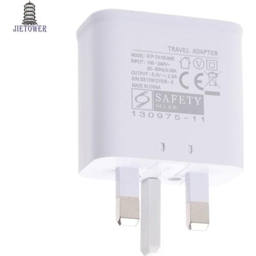 100pcs/lot 5.3V 2A USB UK Plug Charger Travel Adapter Suitable for Samsung Galaxy Note 3 4 S6 s7 s8 Note3 note4 5 6 UK charger