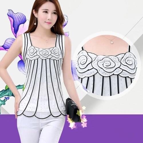 M-5XL Long Geometric Vintage festival casual beige pink black white sexy plus size bead Embroidery Tank Top women sequin top