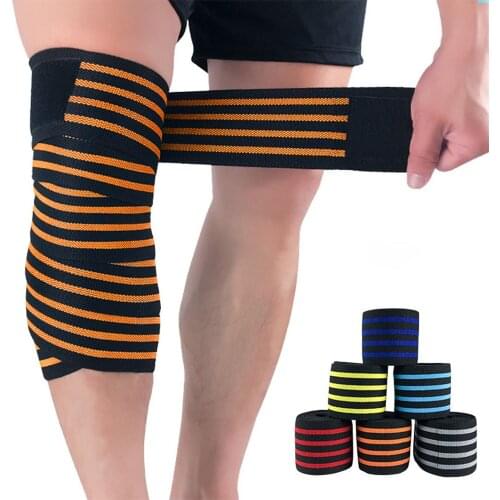 1~2Pcs Knee Wraps Fitness Weight Lifting Sports Knee Bandages Squats Training Equipment Accessories for Gym YL0136